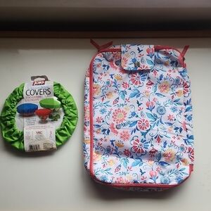 The Pioneer Woman Wildflower Wimpsy Foldable Tote & Joie Stretch Bowl Covers